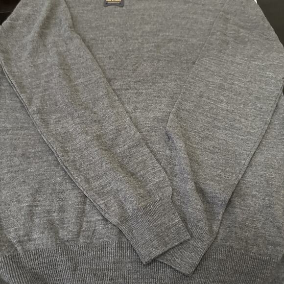 Tailored Recreation Premium Sweater Mens XL Grey Wool Blend Mock Neck Fitted NWT - Picture 2 of 8